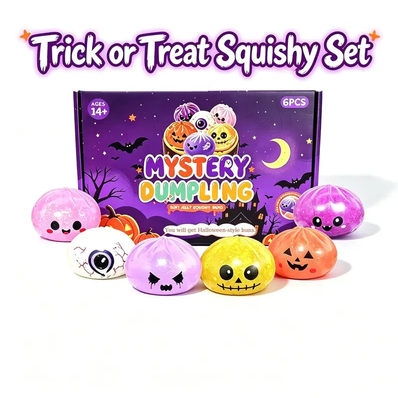 Halloween Ghost Dumpling Squeeze Toy