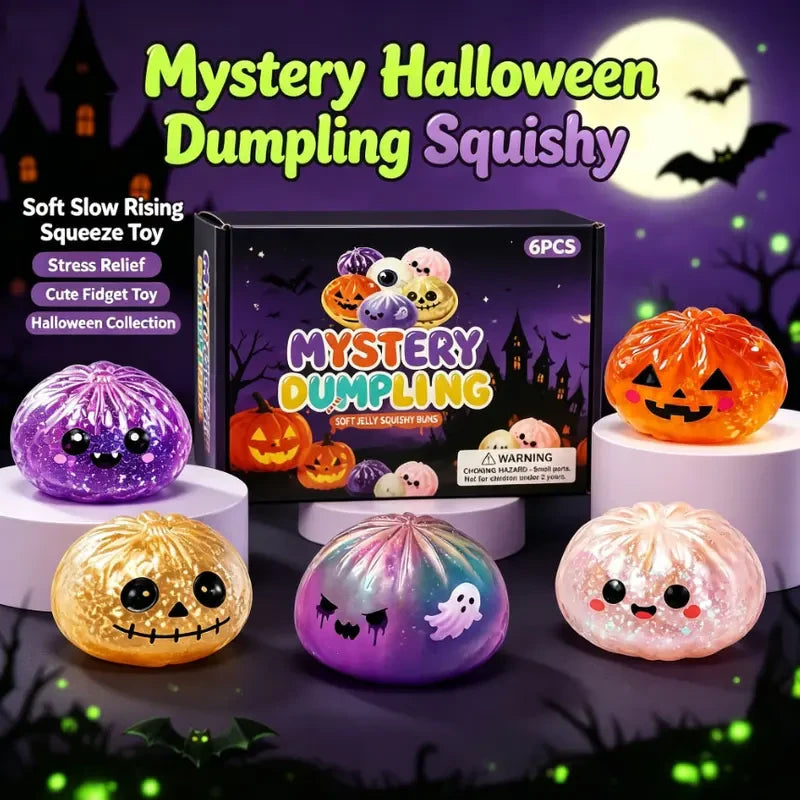 Halloween Ghost Dumpling Squeeze Toy