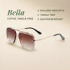 Bella Tangle-Free Aviator Sunglasses