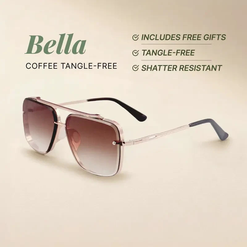 Bella Tangle-Free Aviator Sunglasses